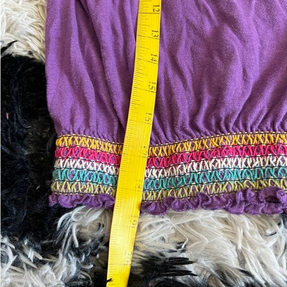 Vintage Y2K Purple Halter Tank Top 2000s Festival Clubwear Small - Picture 5 of 7